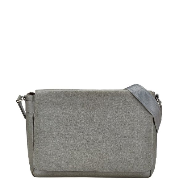 LOUIS VUITTON Gray Leather Shoulder Bag - Picture 1 of 10